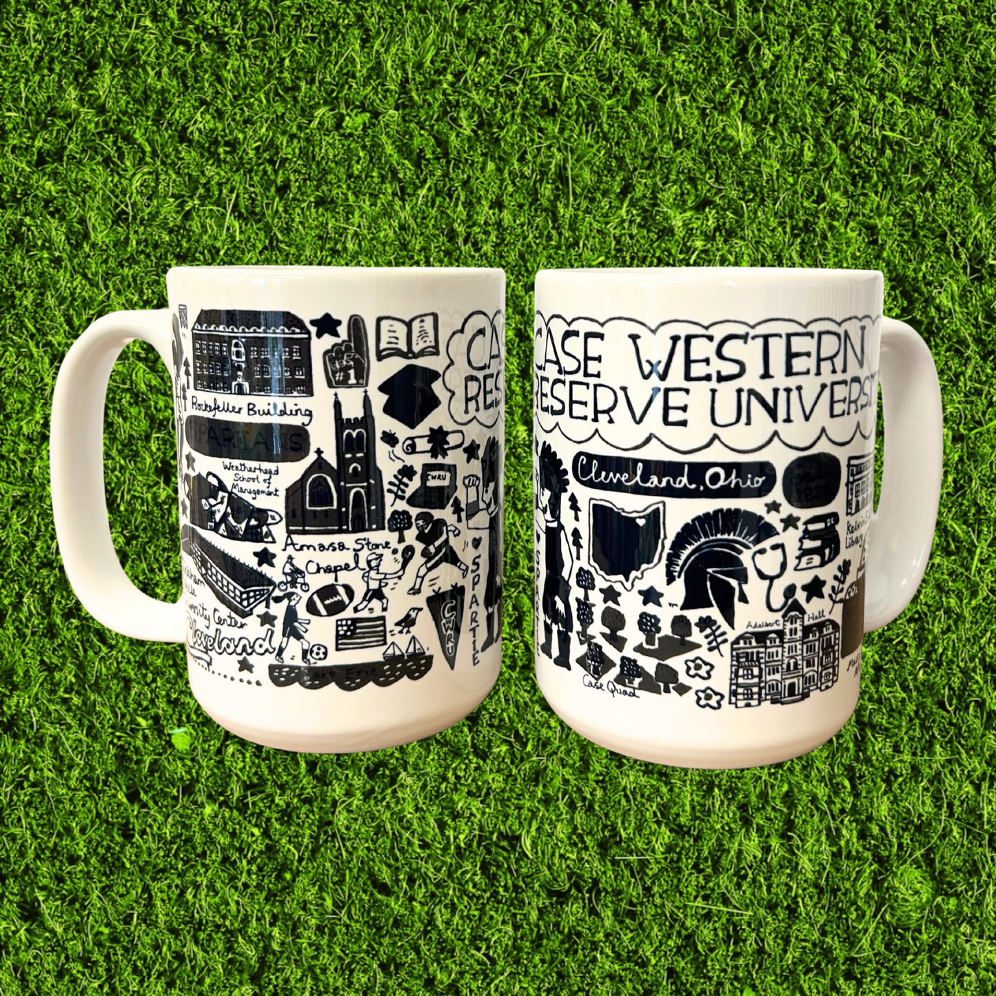 Vintage Case Western Reserve Landmark Mug