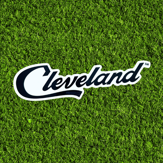 Large Cleveland Script Sticker