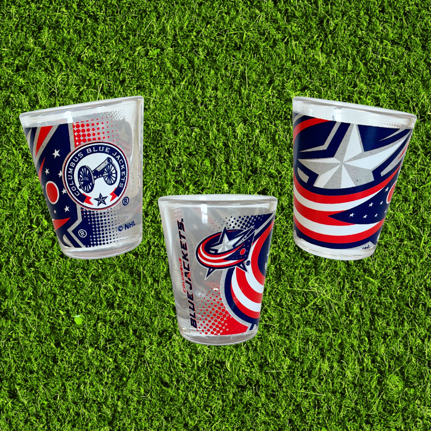 Vintage CBJ Hockey Shot Glass