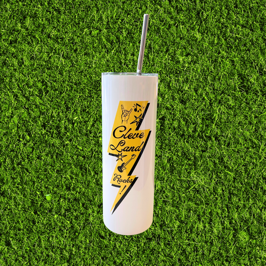 Lightening Blot 20oz Stainless Steel Straight Tumbler