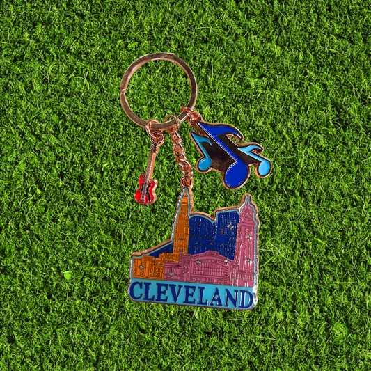 Cleveland Landmarks Rose Gold Keychain