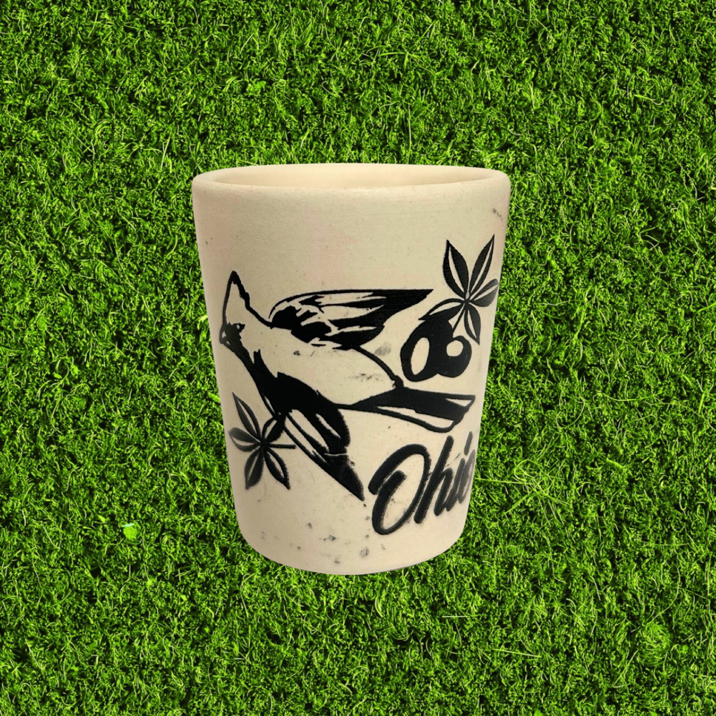 Ohio Buckeye Cardinal Shot Glass