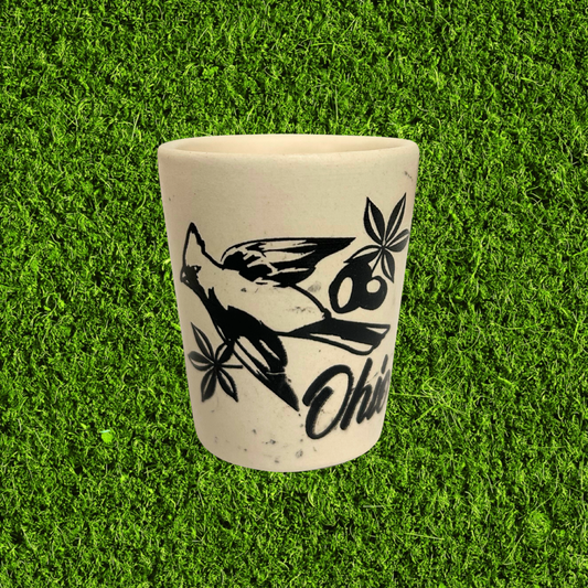 Ohio Buckeye Cardinal Shot Glass