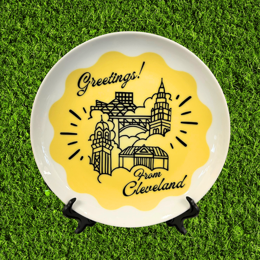 Greetings! 8in Ceramic Plate