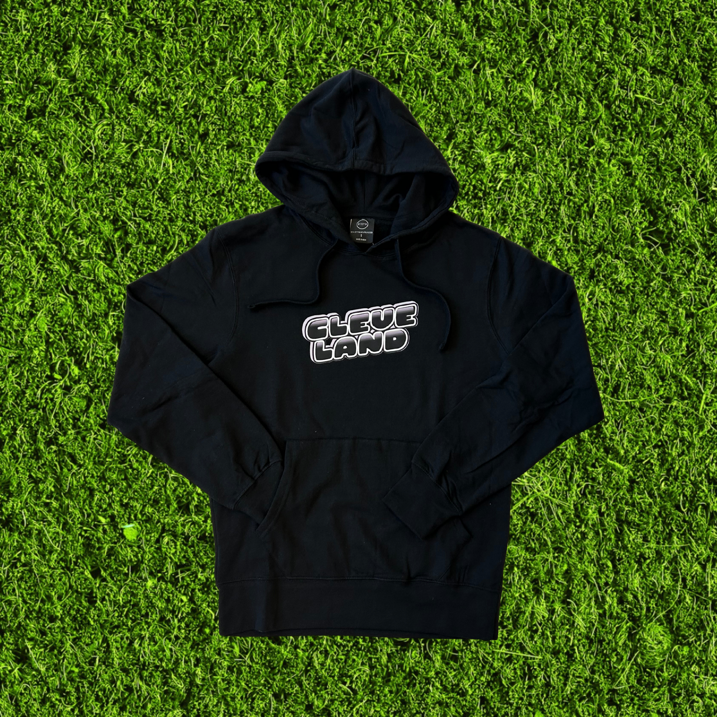 Men's Bubble Cleveland Black Hoodie