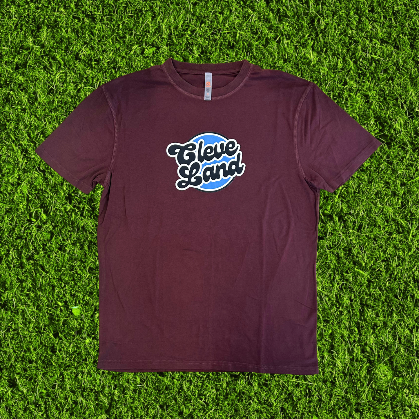 Retro Cleveland Burgundy T-Shirt