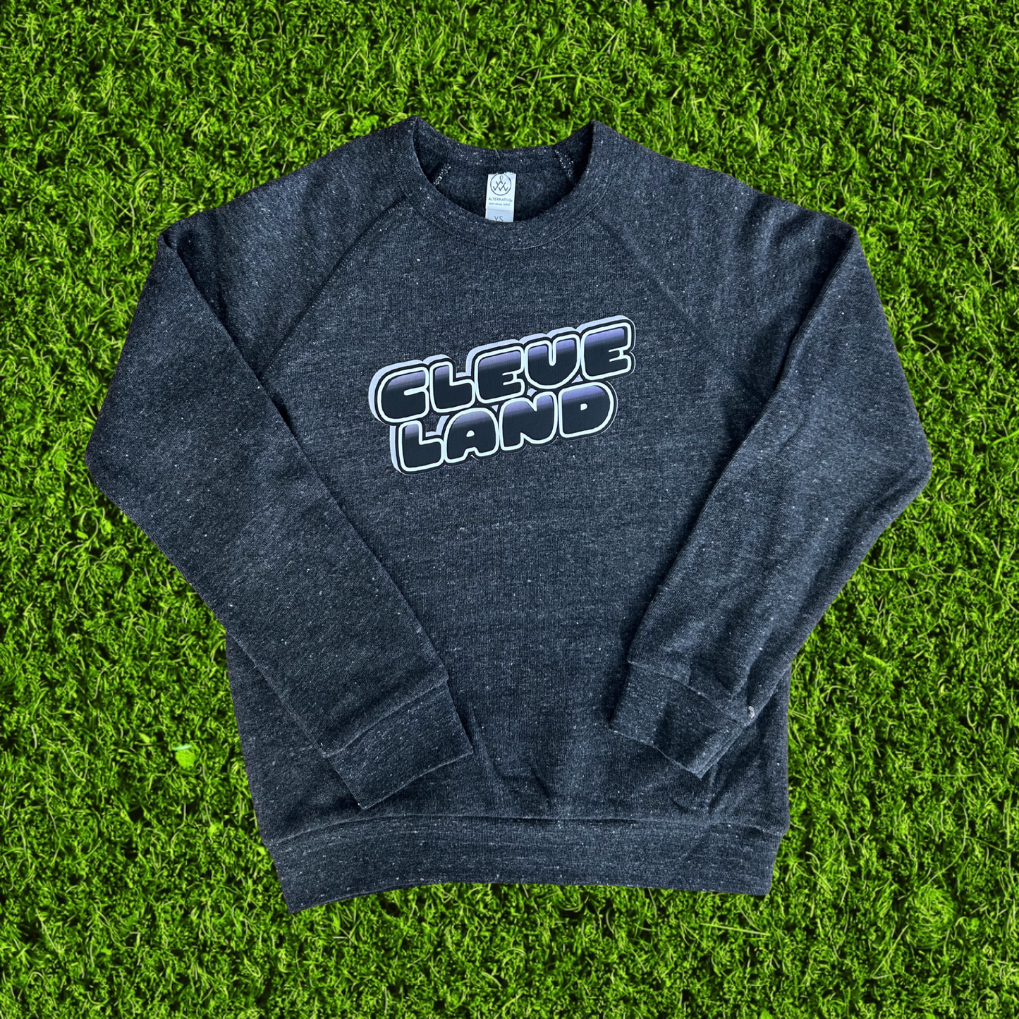 Youth Bubble Cleveland Charcoal Grey Sweatshirt