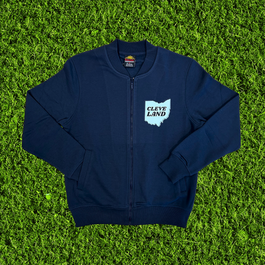 Cleveland Ohio Navy Zip Up Sweatshirt
