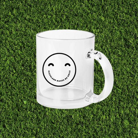 smiley face mug grass happy