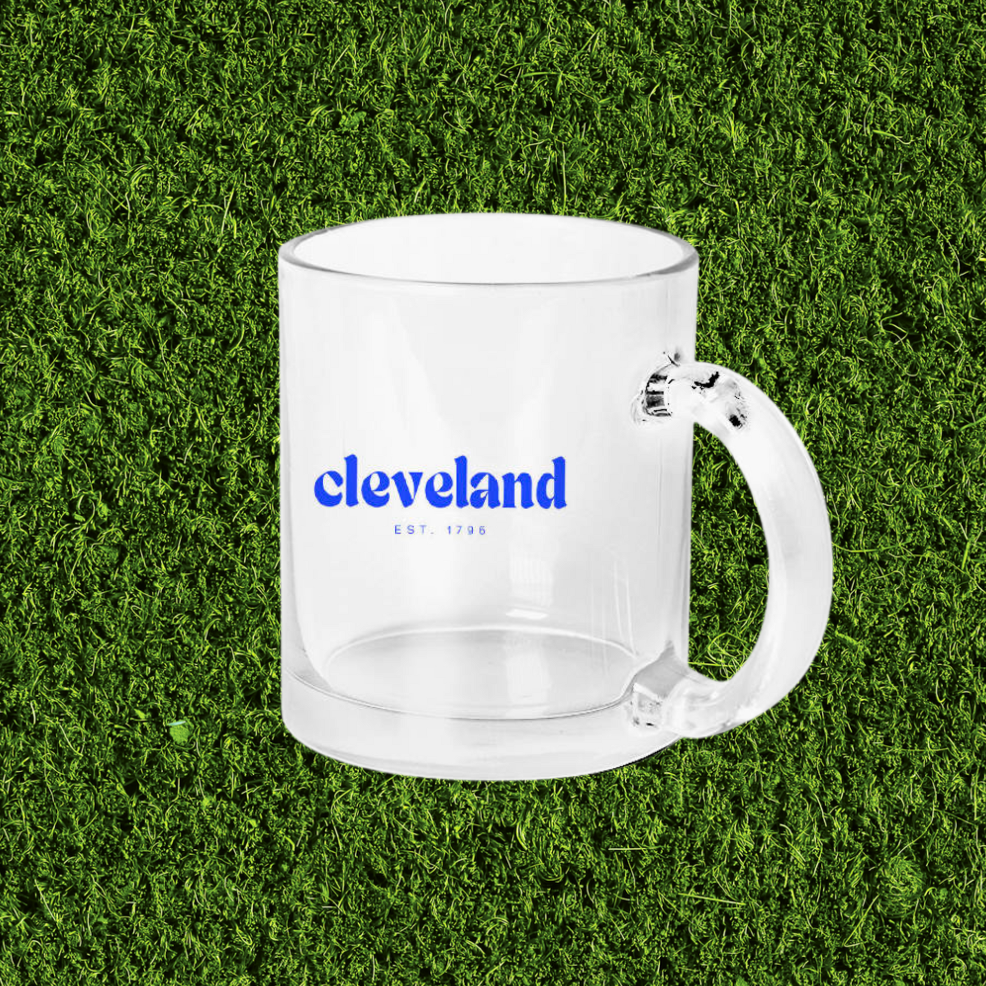 blue cleveland text established 1796 mug