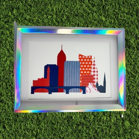 Salt + Paper Co. Hand Cut Cleveland Skyline Art