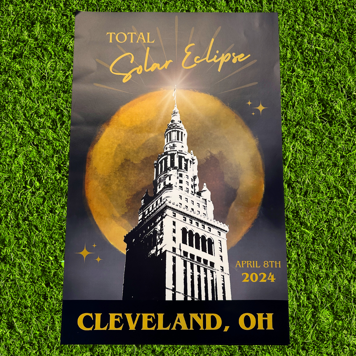 Cleveland Total Eclipse 2024 Poster