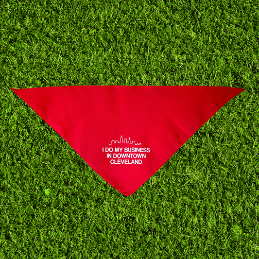 "I Do My Business in Downtown Cleveland" Pet Bandana
