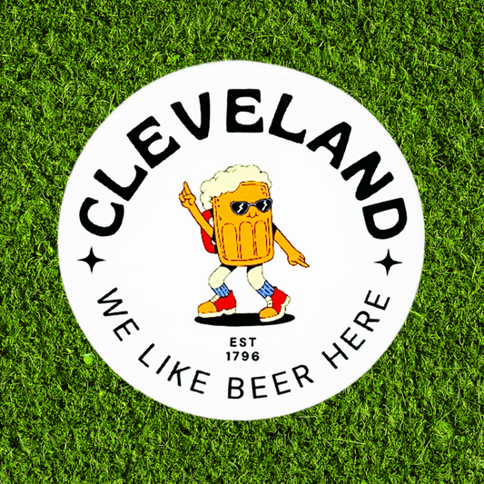 We Like Beer Here Ceramic Coaster