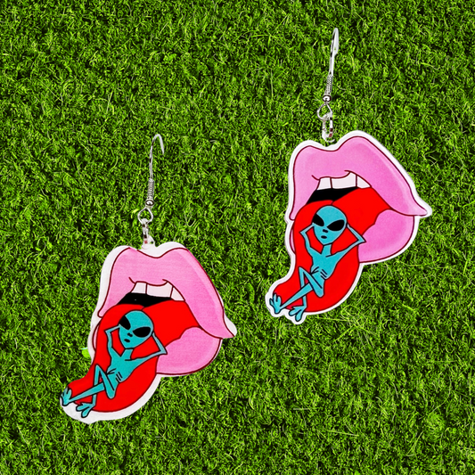 Rock Alien Earrings