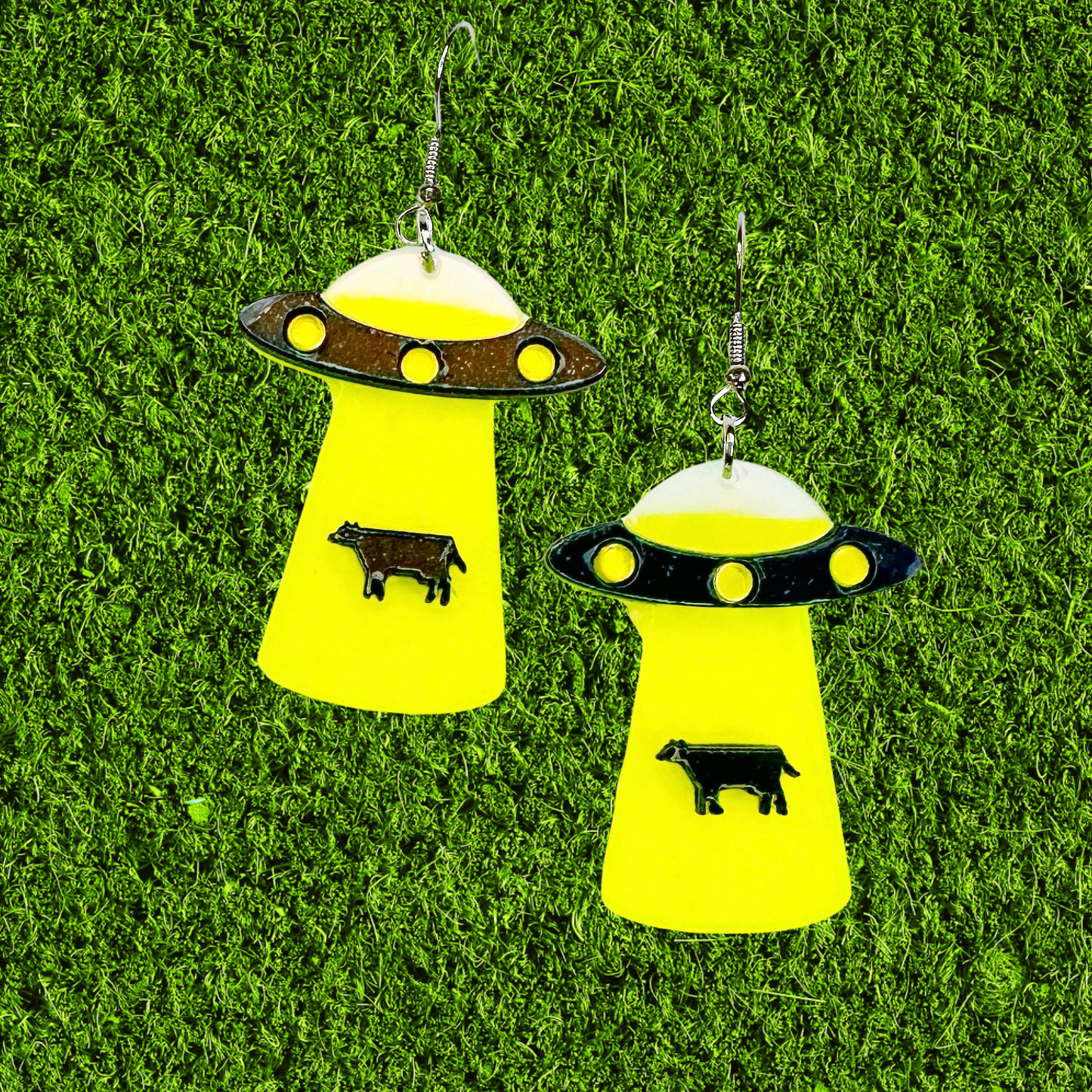 Ohio Cow Abduction Earrings