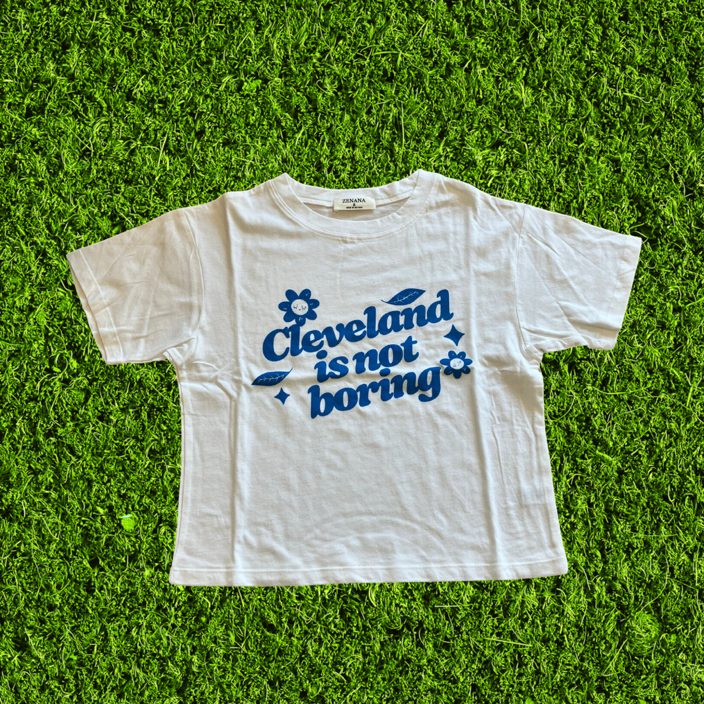 Women's Cleveland Isn't Boring Crop T