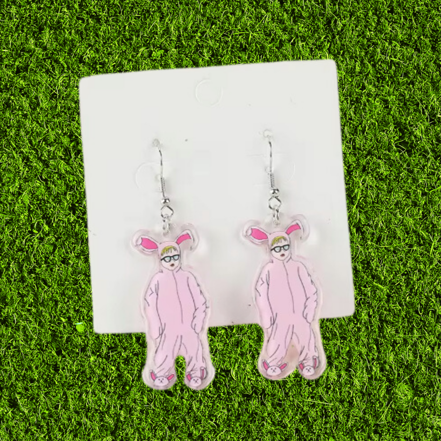 Ralphie's Bunny Suit Dangle Earrings