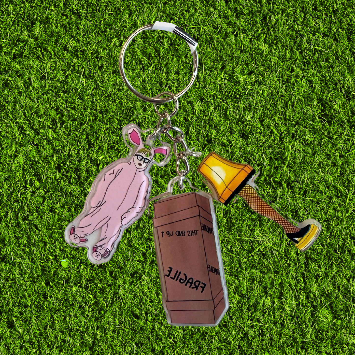 Christmas Story Charm Keychain