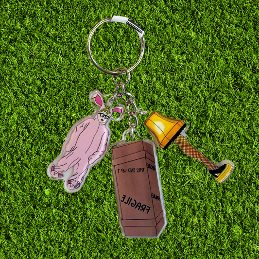 Christmas Story Charm Keychain