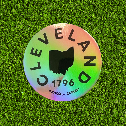 Cleveland, Ohio Wheat Holographic Sticker