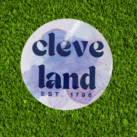 Cleveland Est. 1796 Glitter Sticker