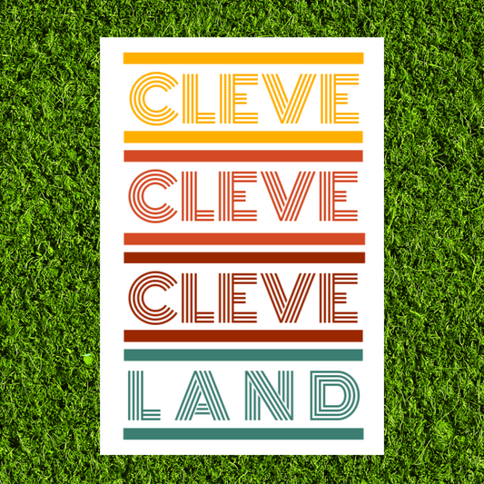 Cleve Cleve Cleve Land Sticker