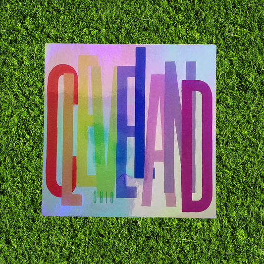 Cleveland Rainbow Holographic Sticker