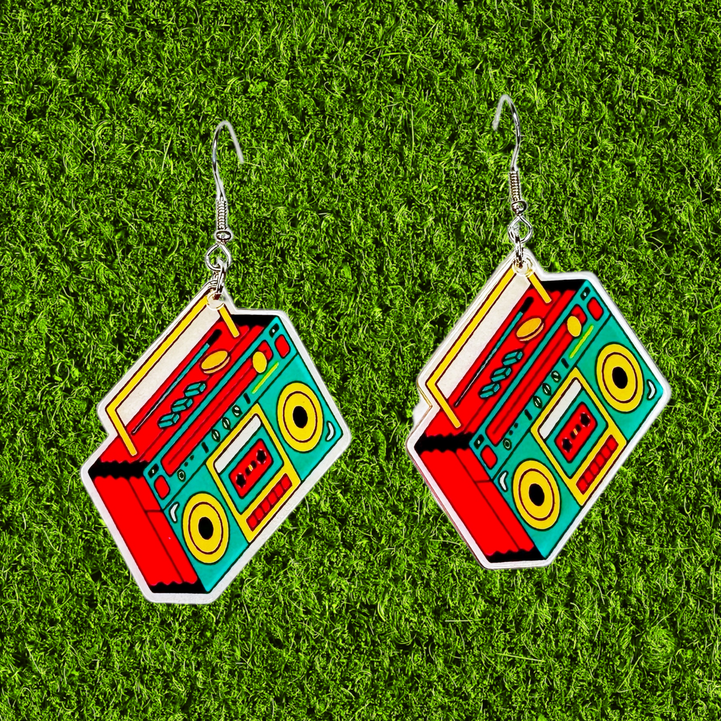 Hip Hop Boom Box Earrings