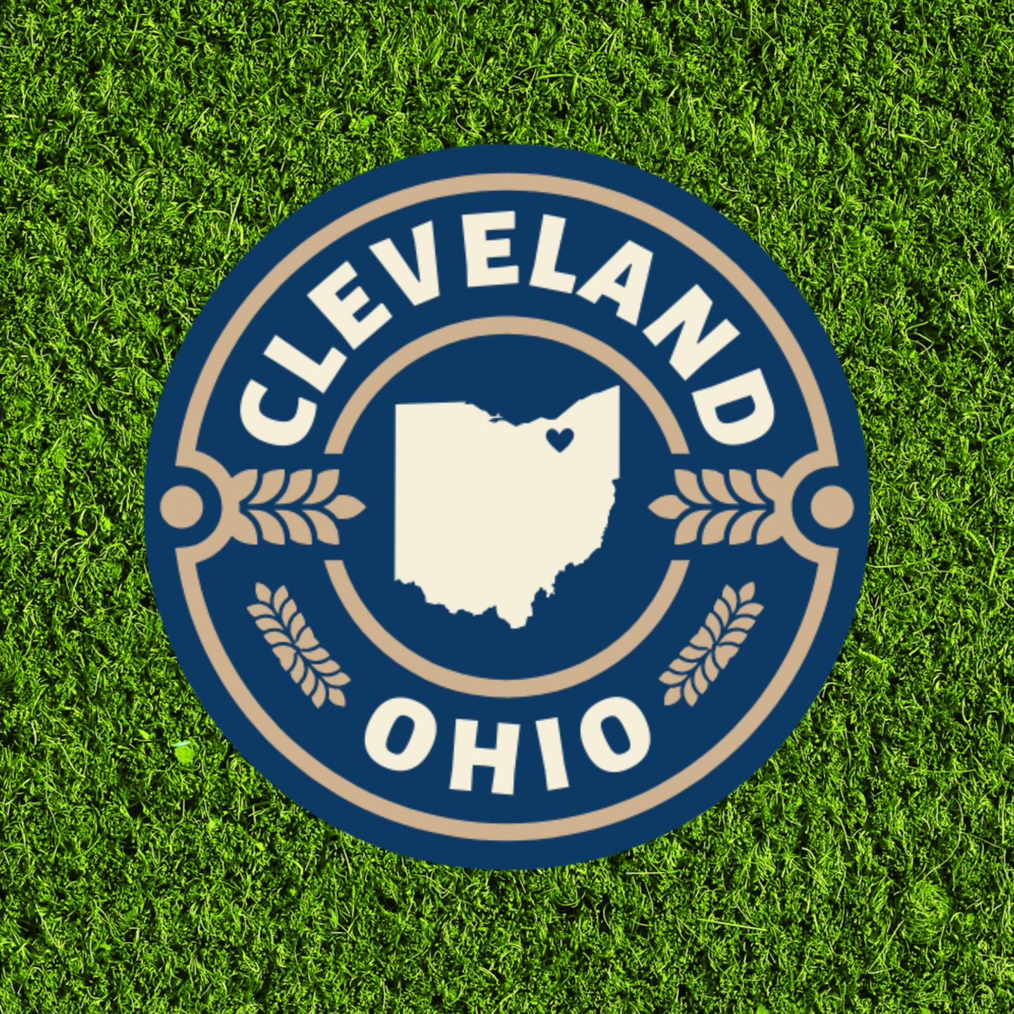 Cleveland, Ohio Wheat Sticker