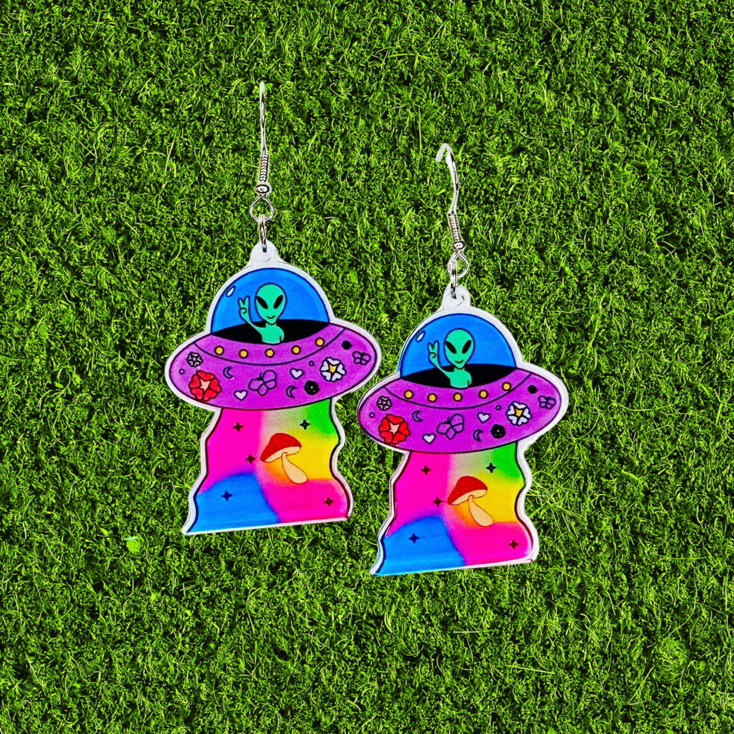 Psychedelic Ship Earrings