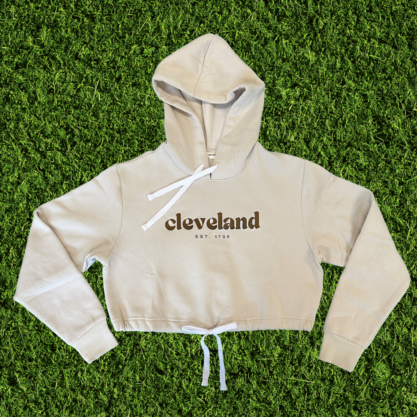 Women's Est. 1796 Cropped Hoodie with Drawstring