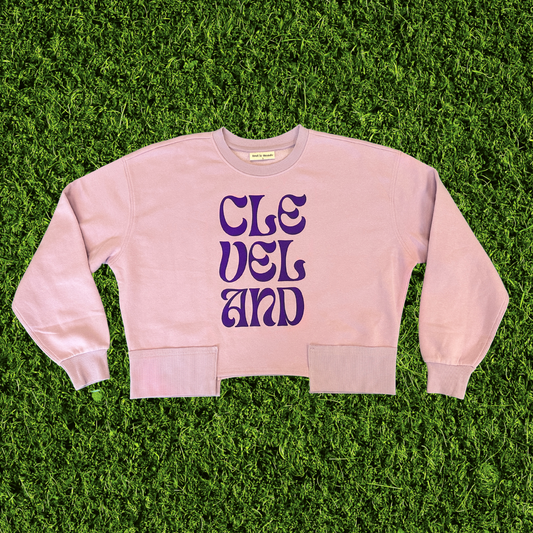 Women's CLE VEL AND Cropped Sweatshirt