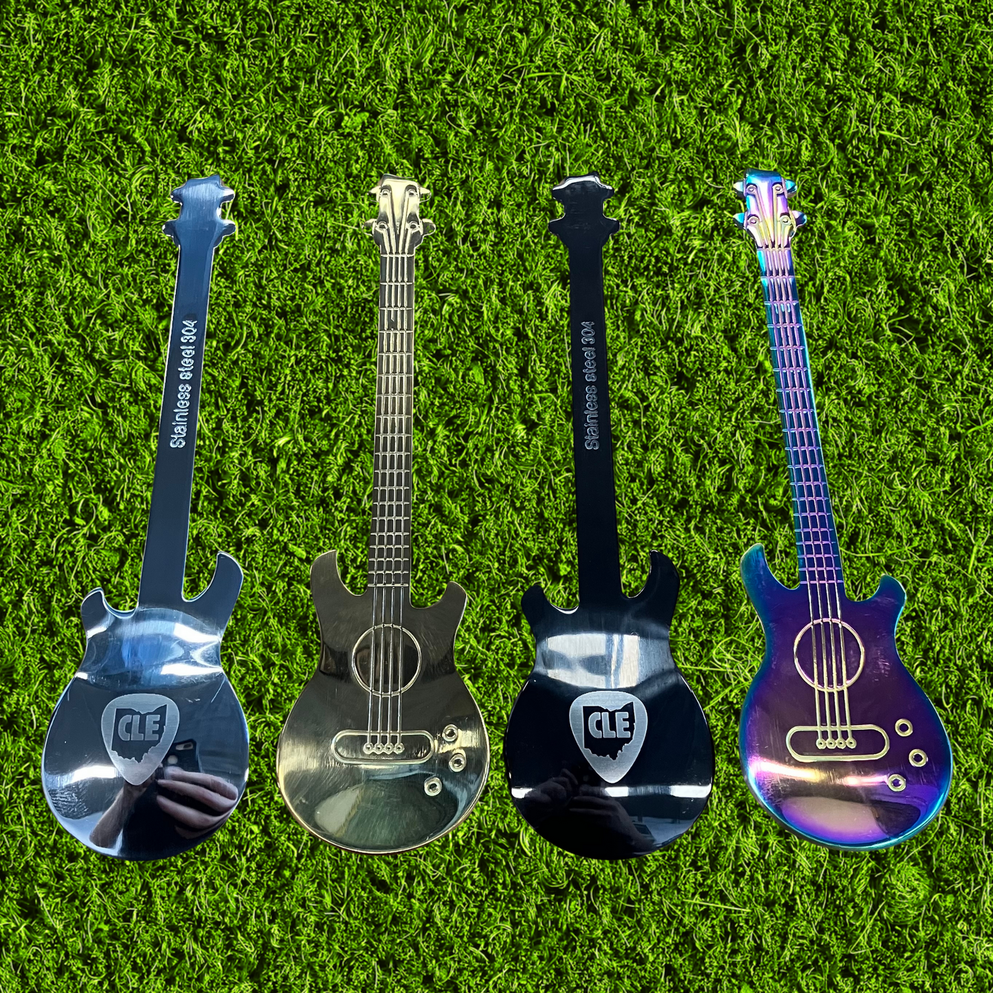 Stainless Steel Guitar Spoons