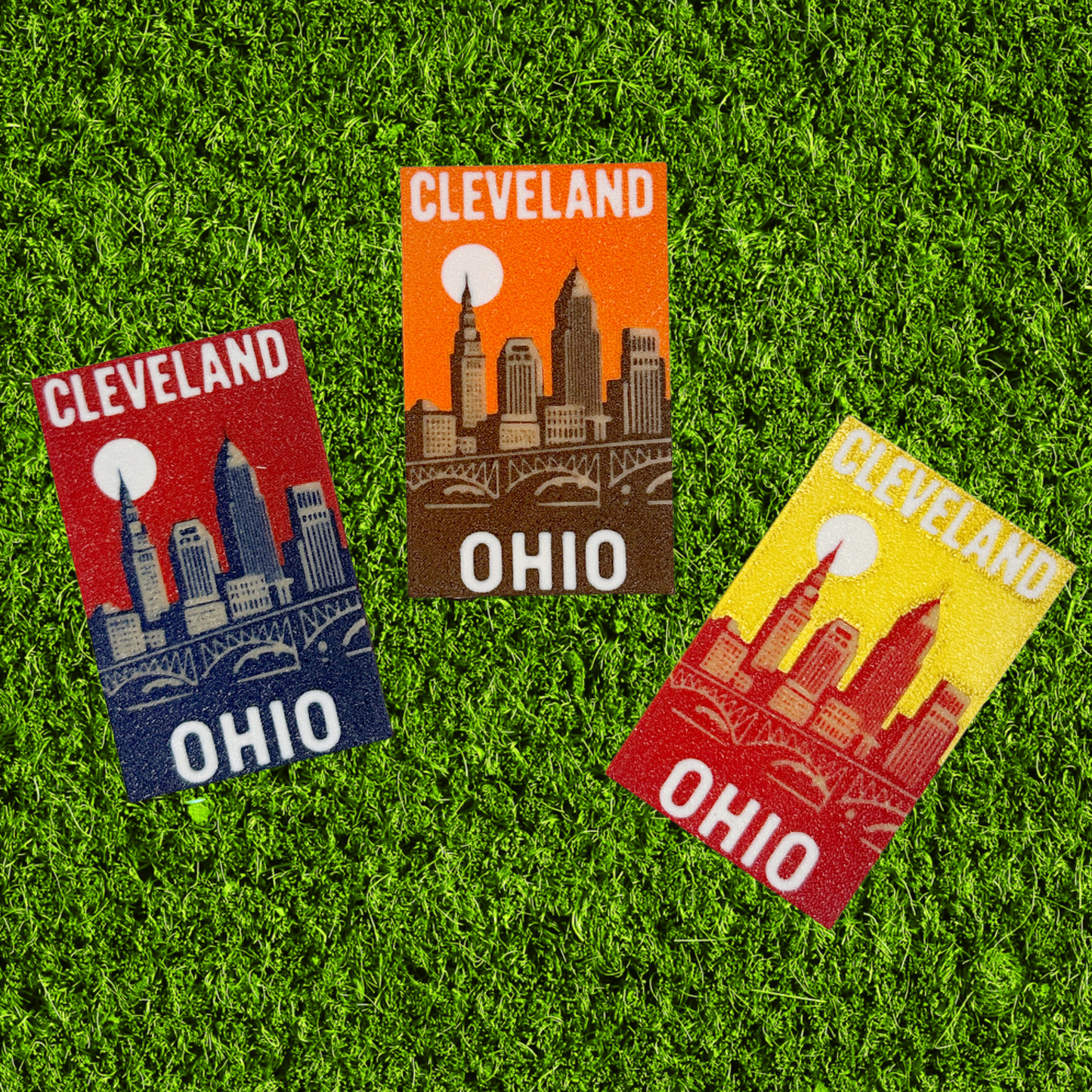 3D Printed Cleveland Skyline Magnet