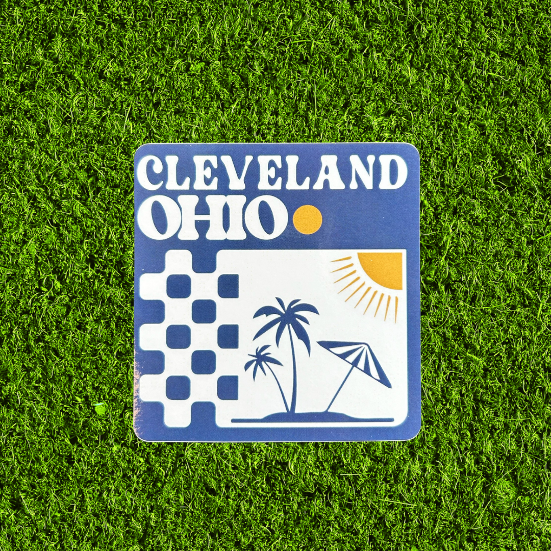 On the Beaches of Cleveland Sticker