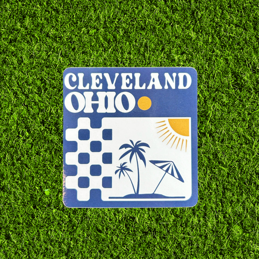 On the Beaches of Cleveland Sticker