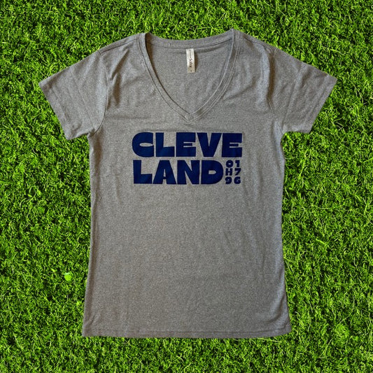 Women's Cleve Land OH 1796 V-Neck T-Shirt