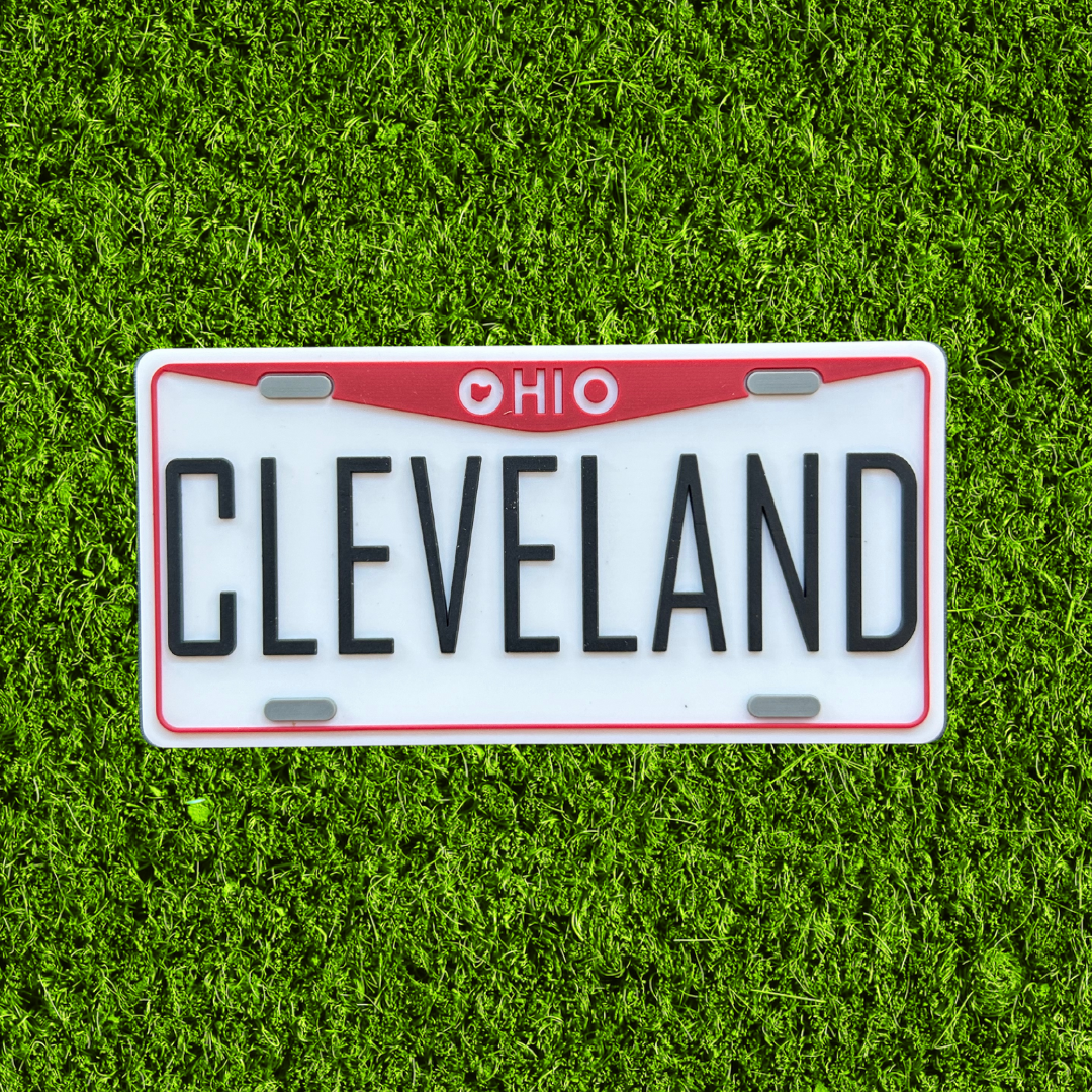 Ohio License Plate Dimensional Rubber Magnet