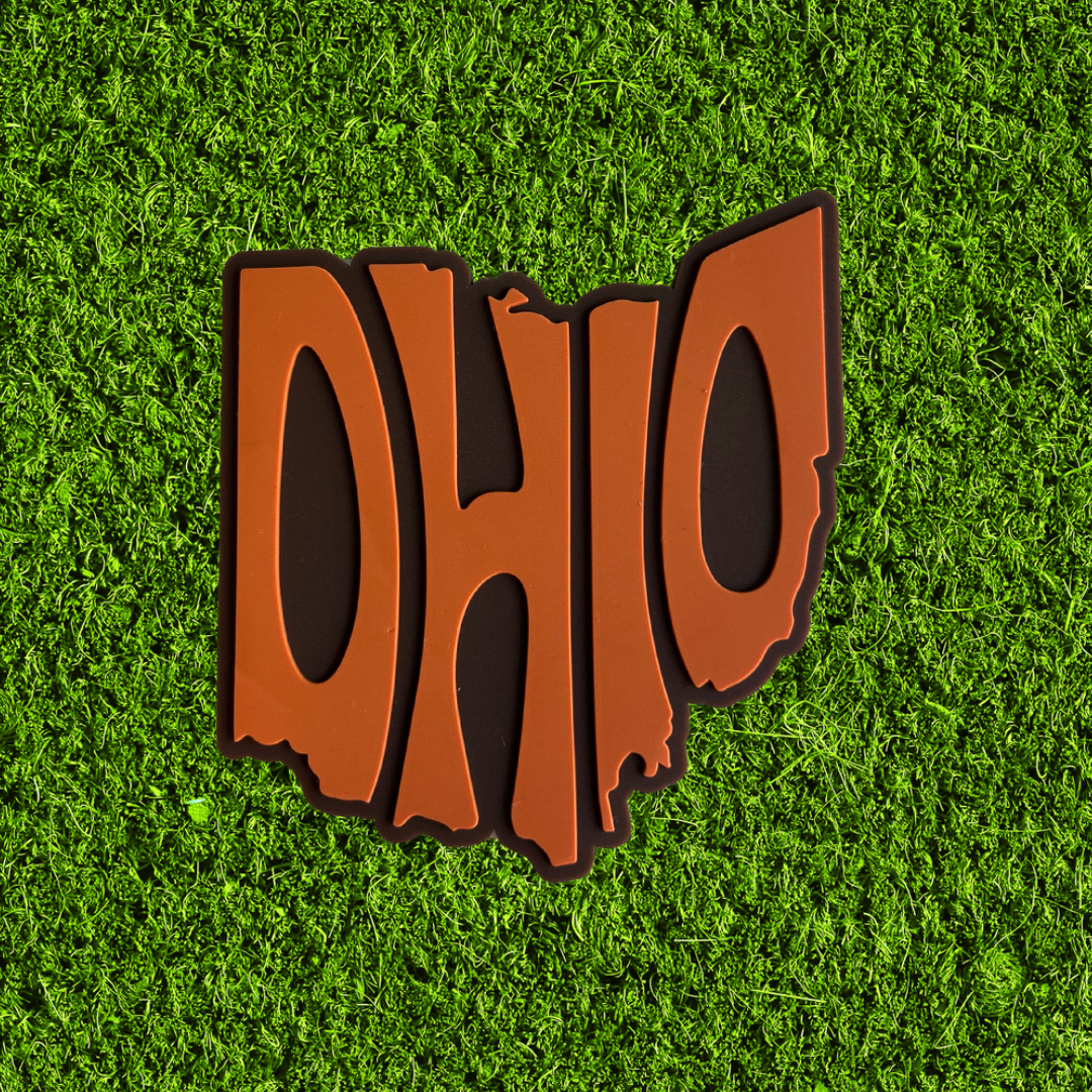 Cleveland Football Colors Ohio Dimensional Rubber Magnets