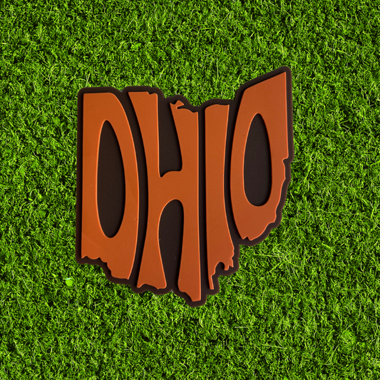 Cleveland Football Colors Ohio Dimensional Rubber Magnets