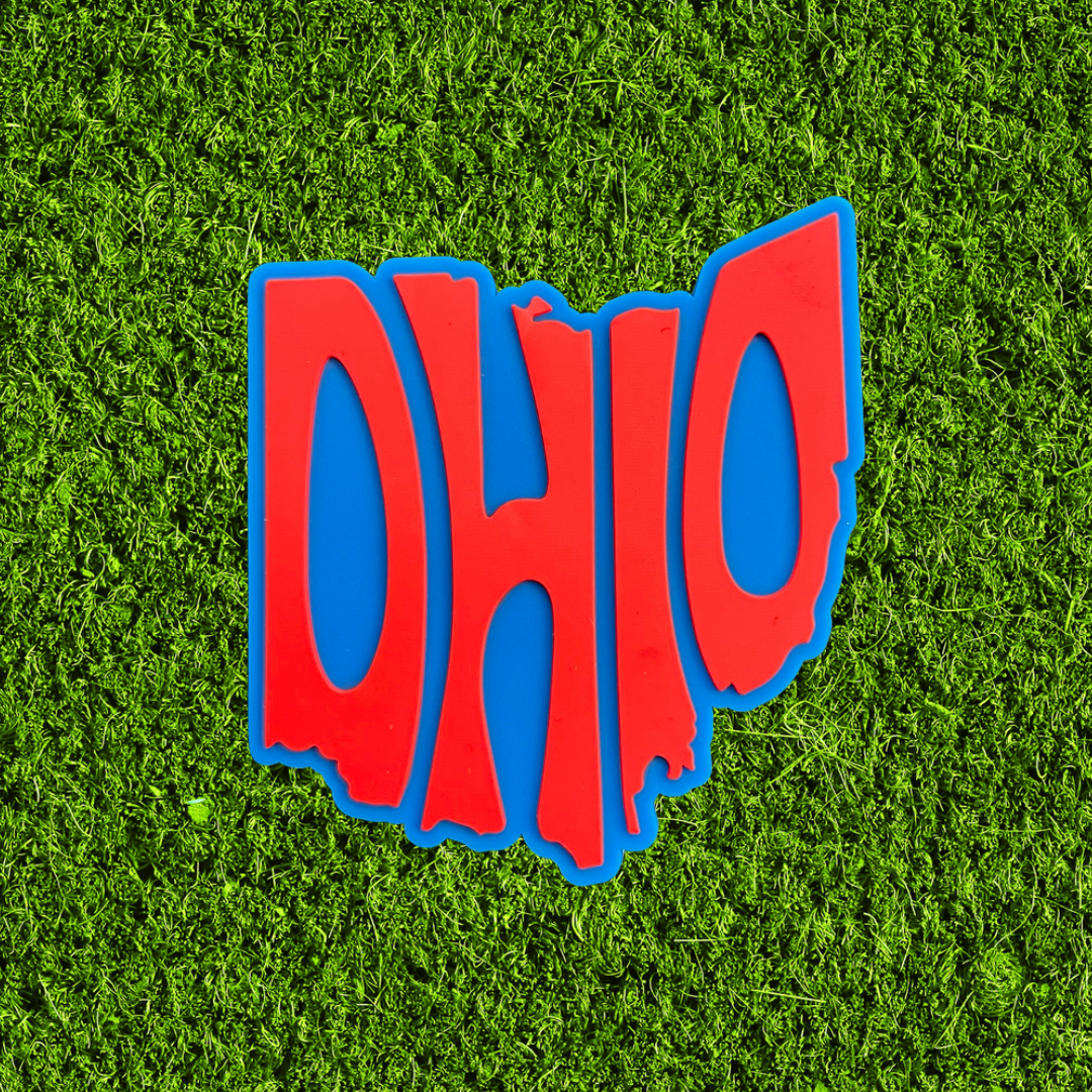 Cleveland Baseball Colors Ohio Dimensional Rubber Magnets