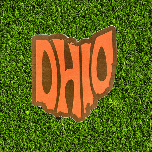 Cleveland Football Colors Ohio Sticker