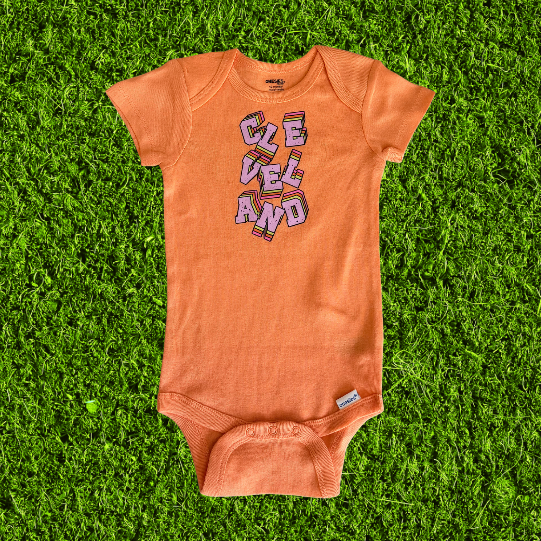 Falling Cleveland Baby Onesie