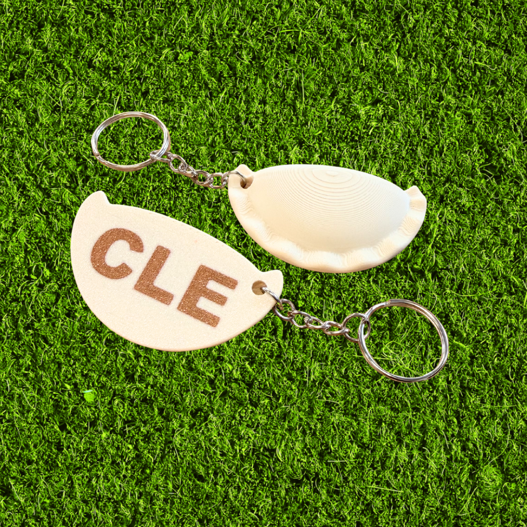 3D Printed CLE Pierogi Keychain